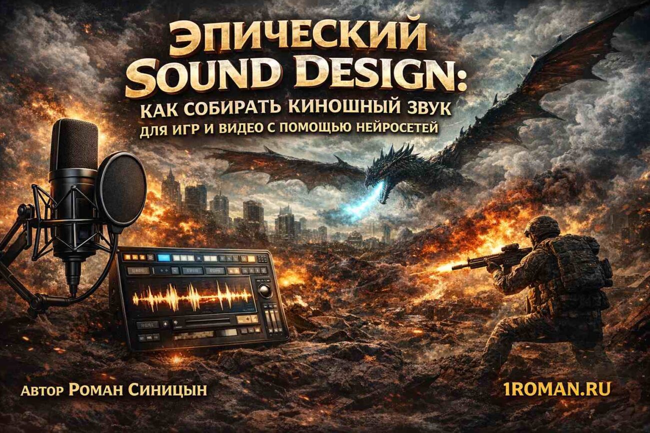 ЭПИЧЕСКИЙ SOUND DESIGN: как собирать киношный звук для игр и видео с помощью нейросетей